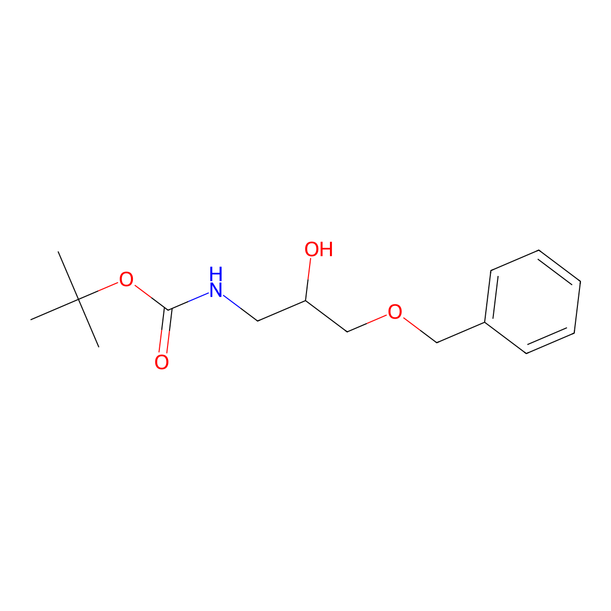 tert-butyl N-(3-(benzyloxy)-2-hydroxypropyl)carbamate molecular structure, CAS 137618-53-2