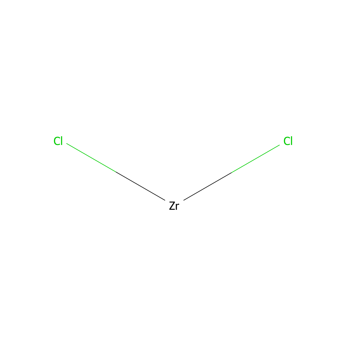 Zirconium(II) chloride molecular structure, CAS 13762-26-0