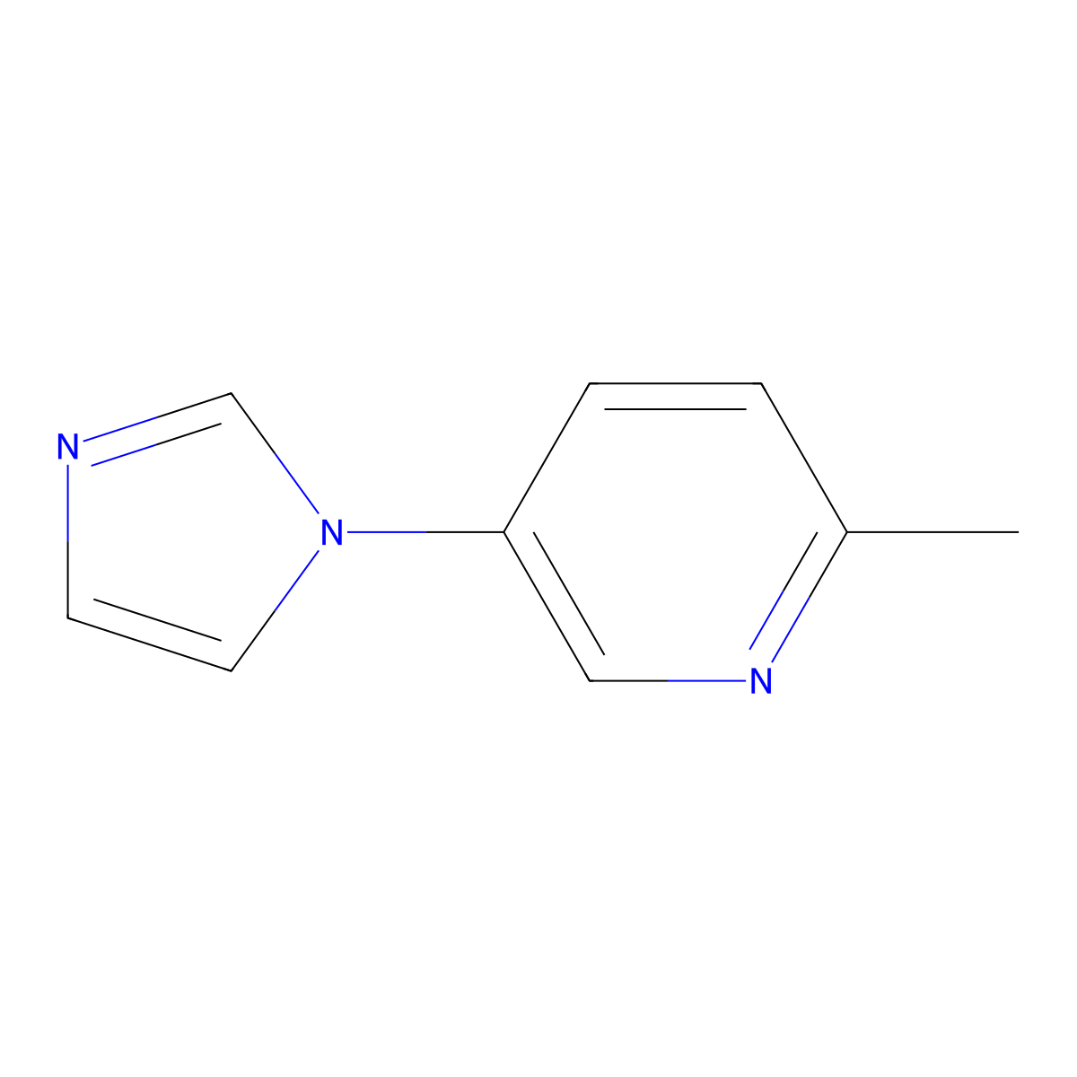 5-(1H-imidazol-1-yl)-2-methylpyridine molecular structure, CAS 1376219-87-2