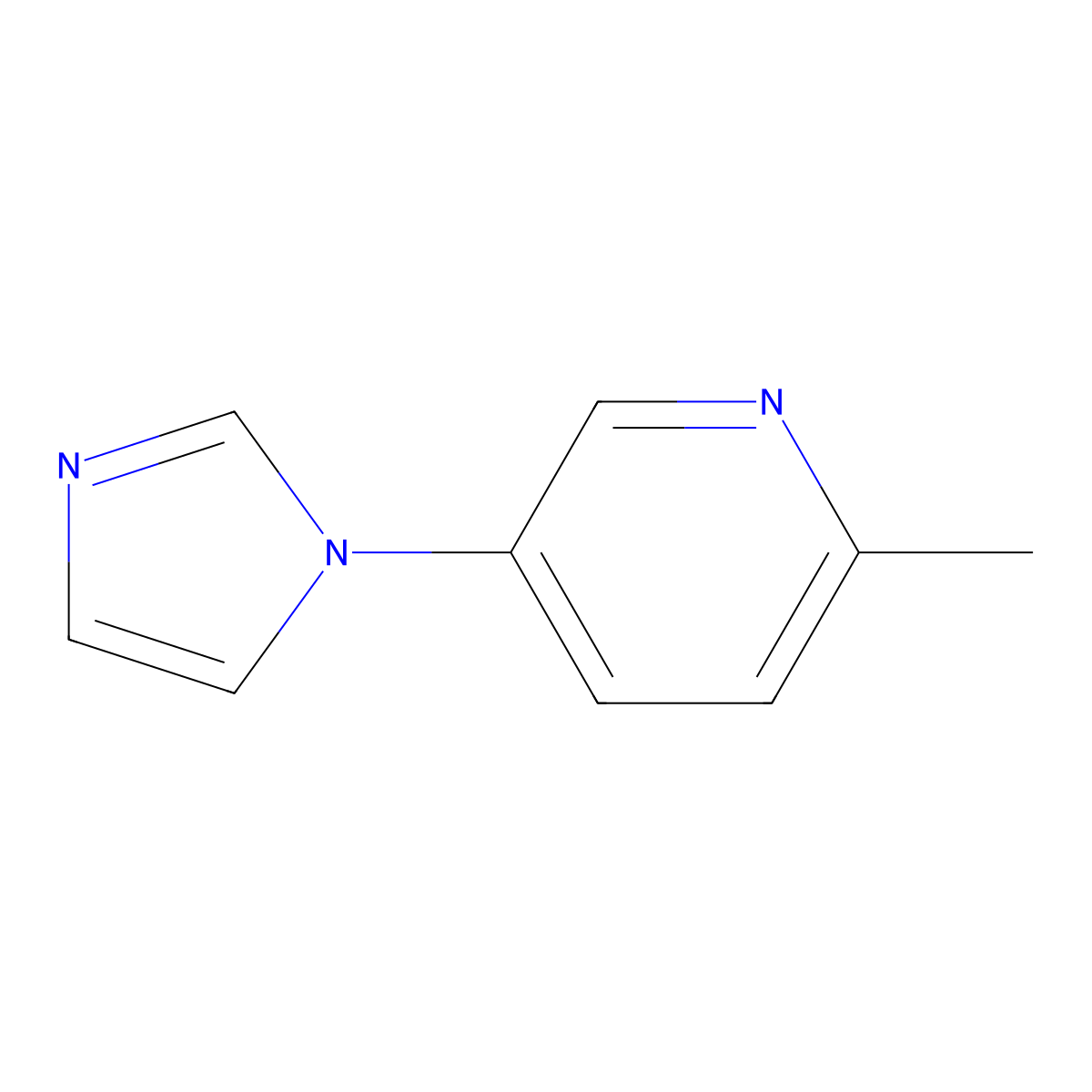 5-(1H-imidazol-1-yl)-2-methylpyridine molecular structure, CAS 1376219-87-2