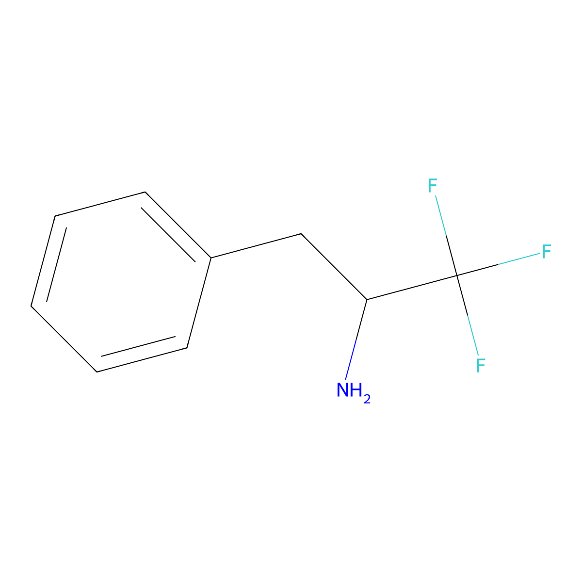 1,1,1-Trifluoro-3-phenylpropan-2-amine molecular structure, CAS 137624-19-2