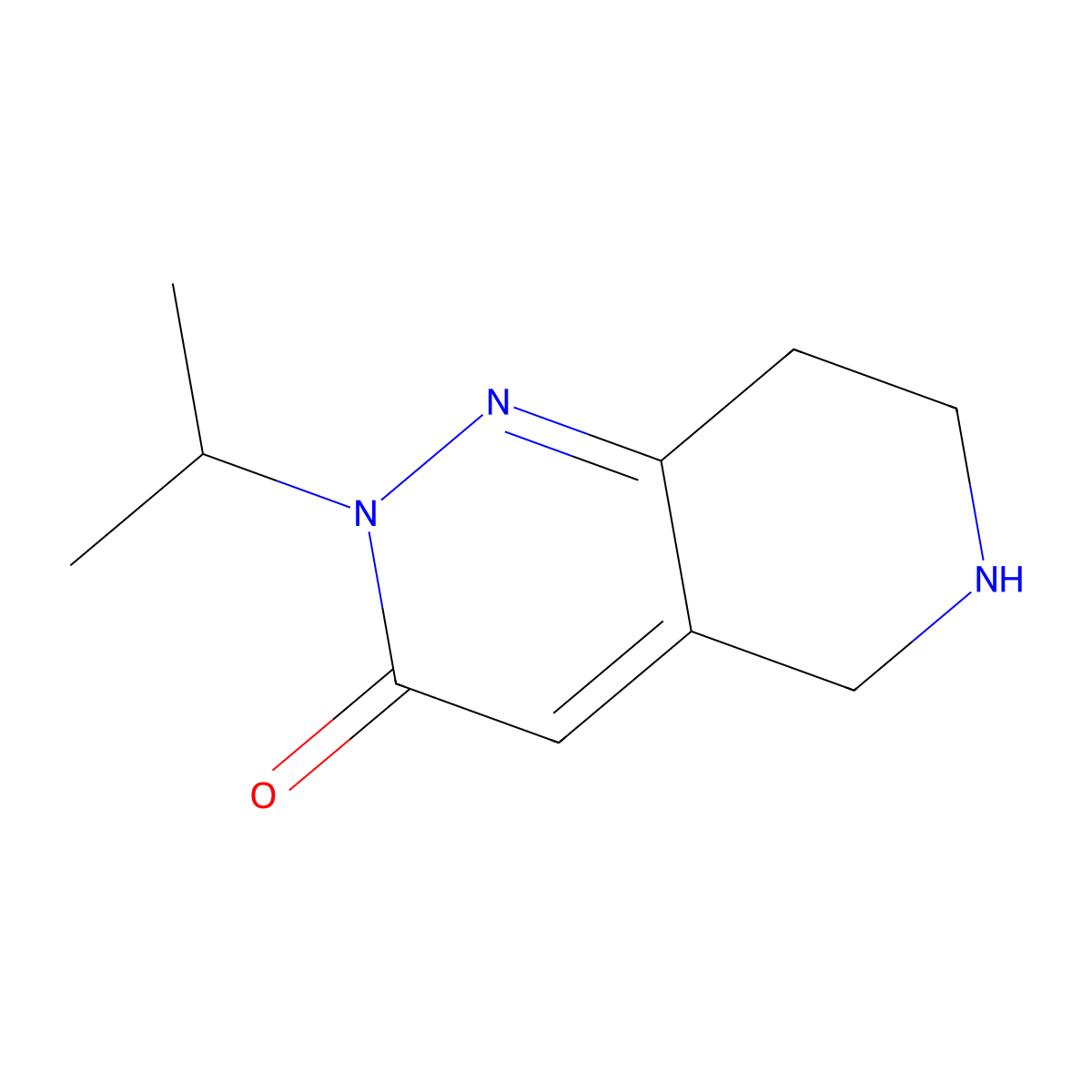 2-(propan-2-yl)-2H,3H,5H,6H,7H,8H-pyrido[4,3-c]pyridazin-3-one molecular structure, CAS 1376278-48-6