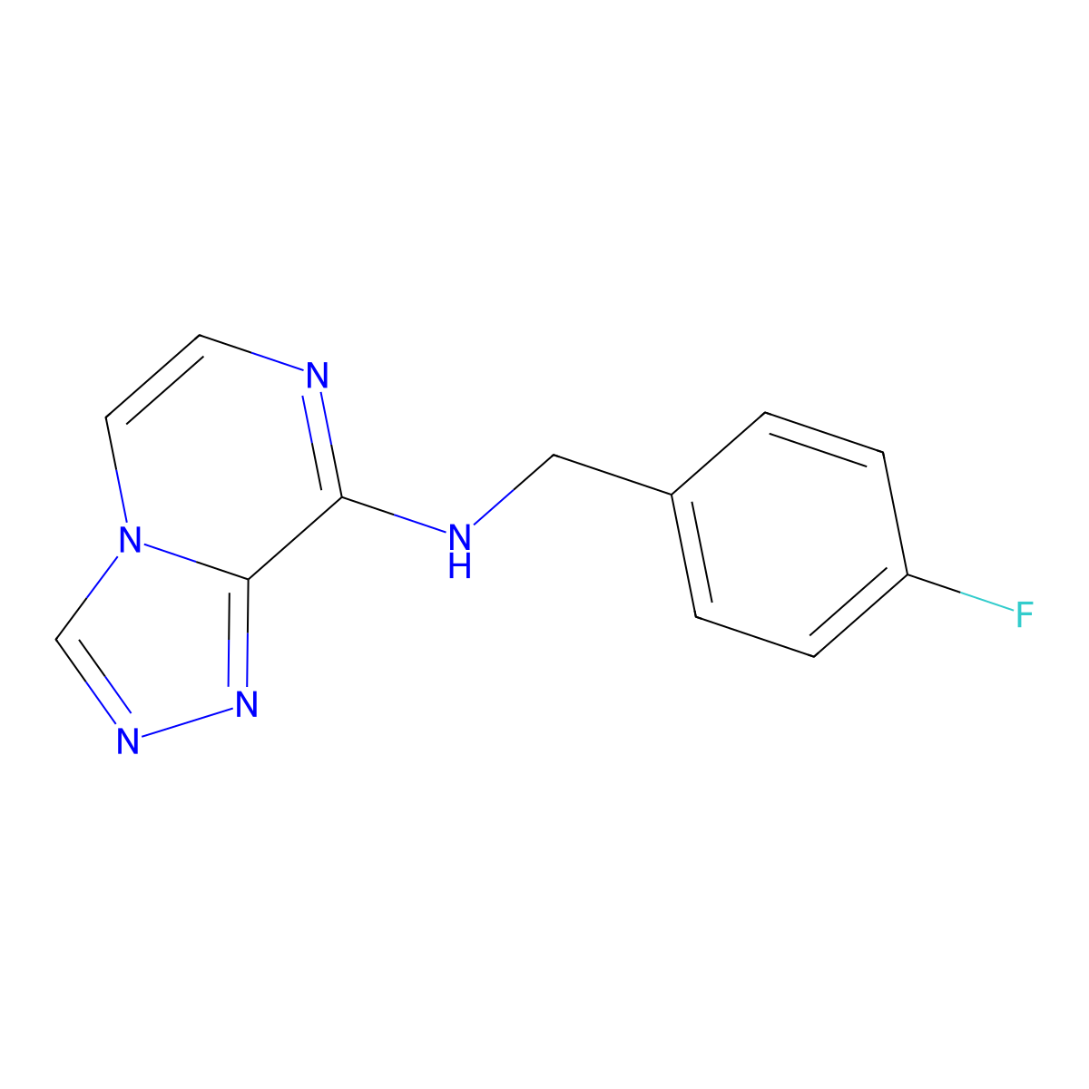 n-(4-Fluorobenzyl)-[1,2,4]triazolo[4,3-a]pyrazin-8-amine molecular structure, CAS 1376279-48-9