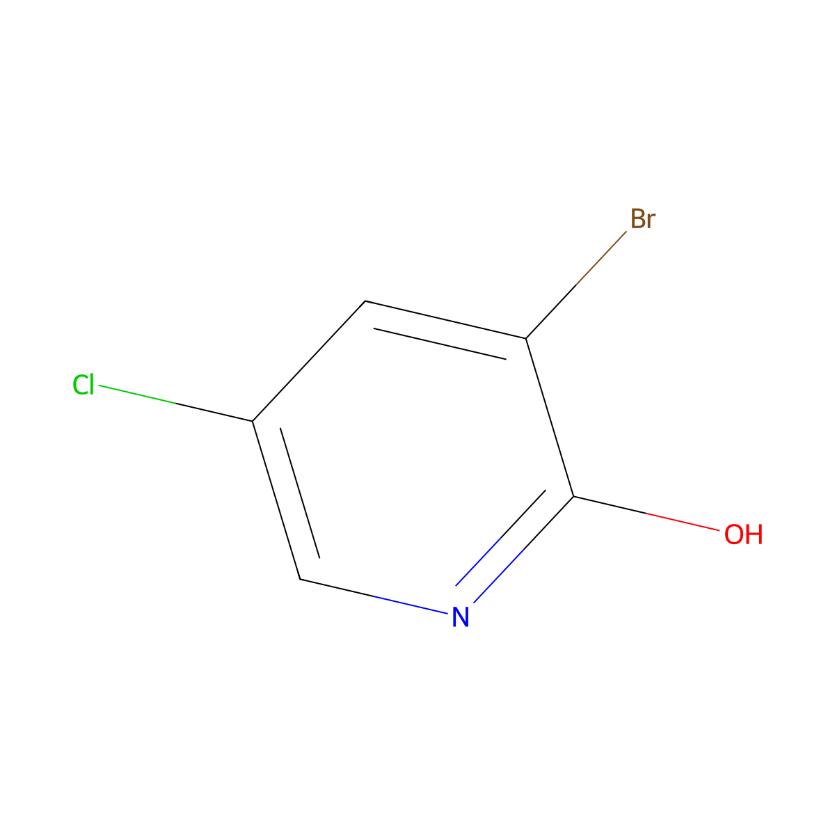 3-Bromo-5-chloropyridin-2-ol molecular structure, CAS 137628-16-1