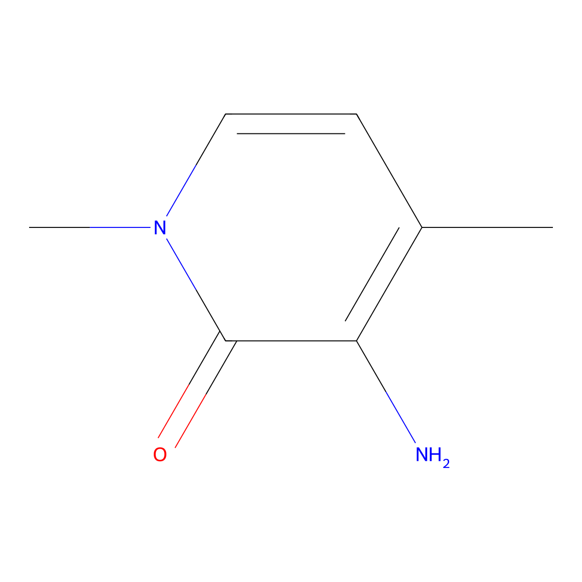 3-Amino-1,4-dimethyl-1,2-dihydropyridin-2-one molecular structure, CAS 1376294-37-9