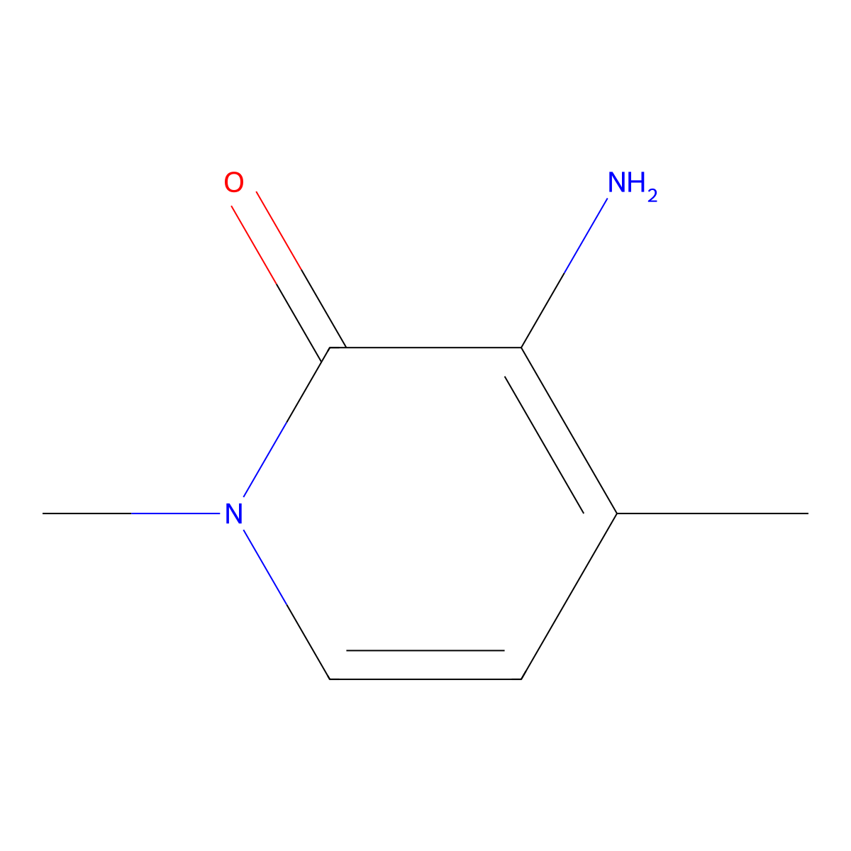 3-Amino-1,4-dimethyl-1,2-dihydropyridin-2-one molecular structure, CAS 1376294-37-9