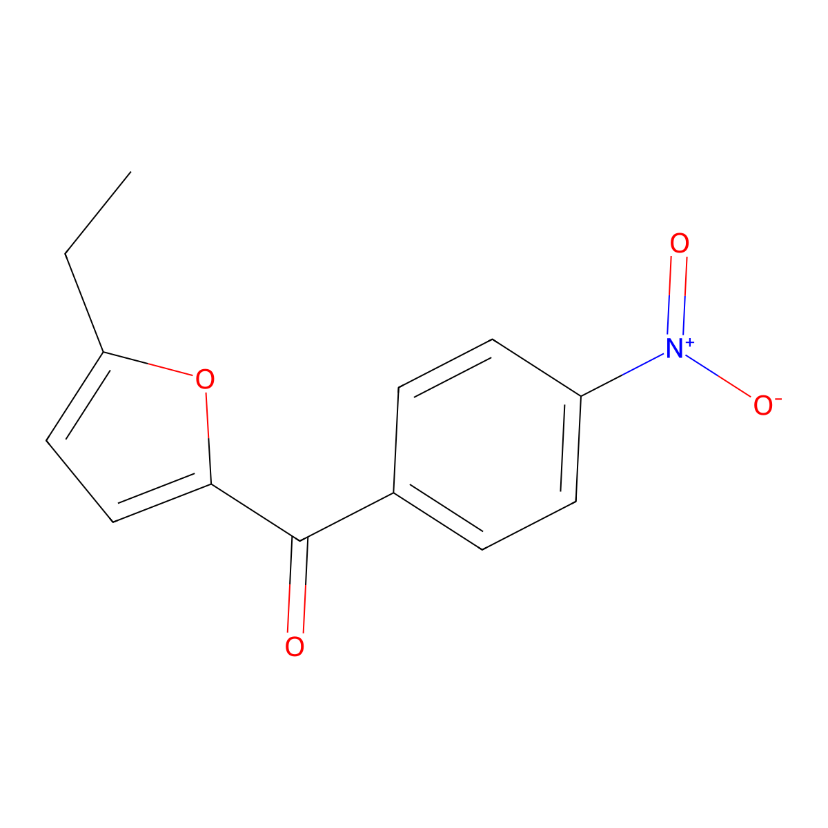 2-Ethyl-5-(4-nitrobenzoyl)furan molecular structure, CAS 1376300-86-5