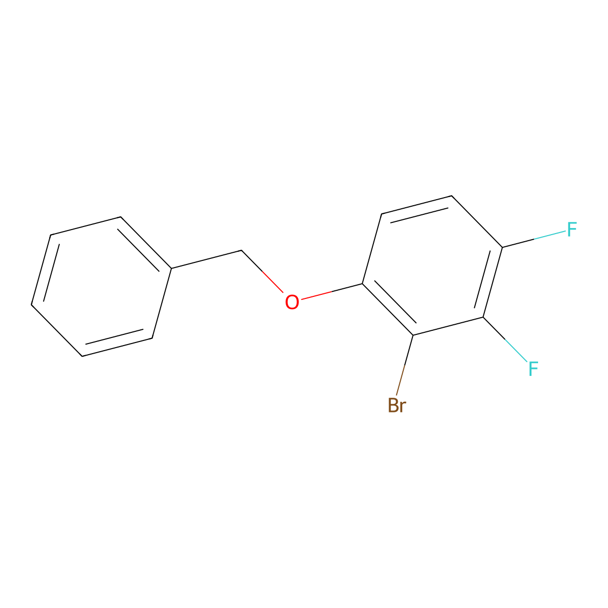 1-(BenZyloxy)-2-bromo-3,4-difluorobenZene molecular structure, CAS 1376335-06-6