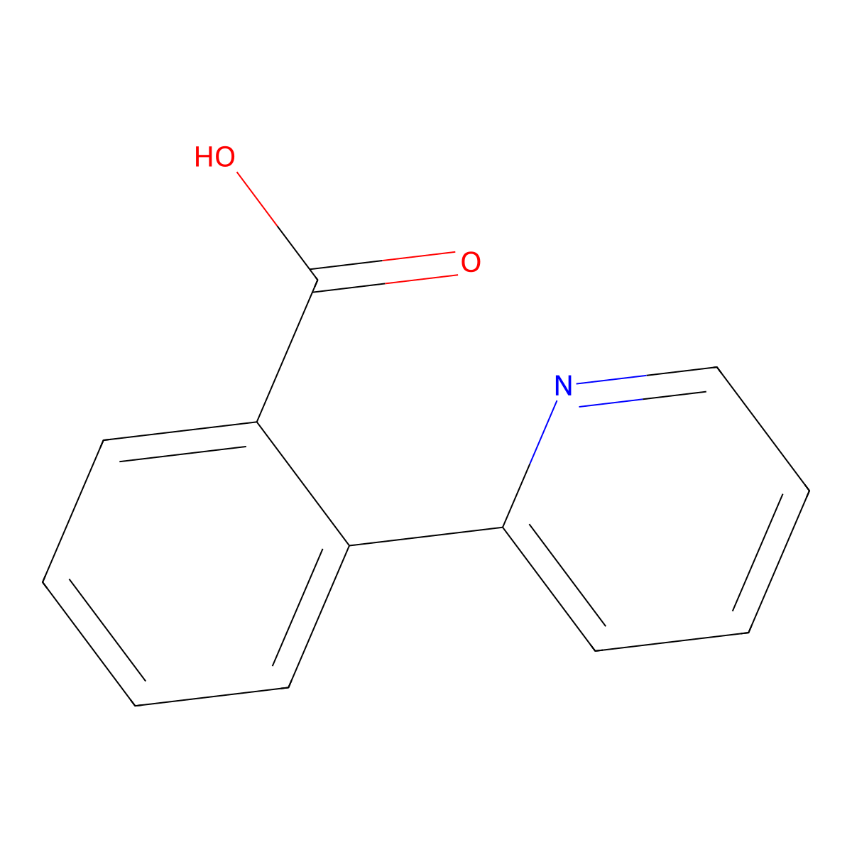 2-(Pyridin-2-YL)benzoic acid molecular structure, CAS 13764-20-0