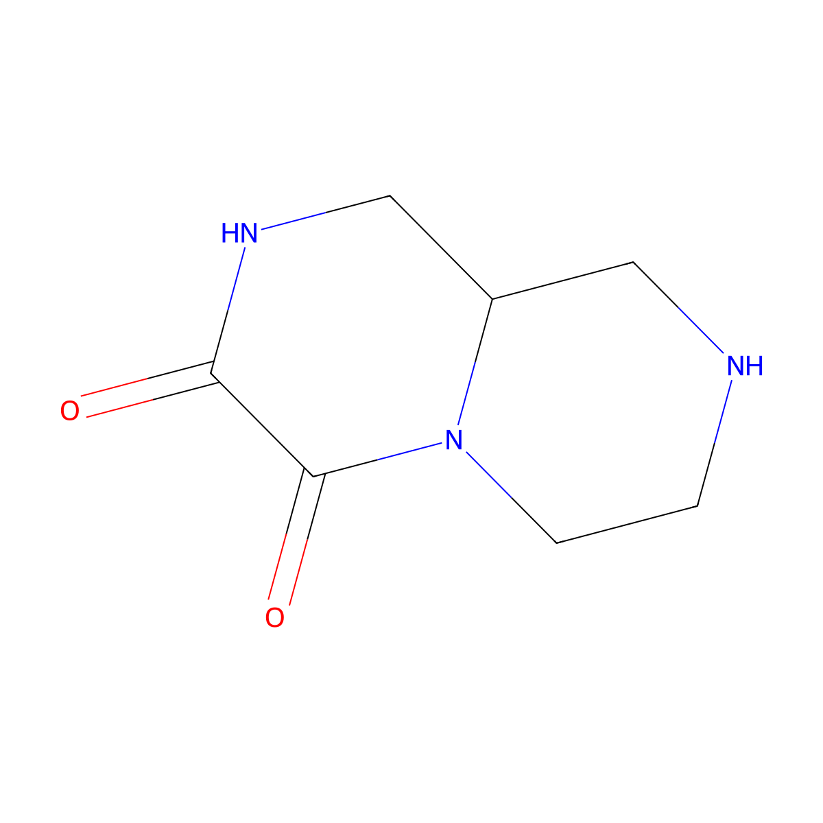 octahydro-1H-pyrazino[1,2-a]piperazine-3,4-dione molecular structure, CAS 1376435-37-8