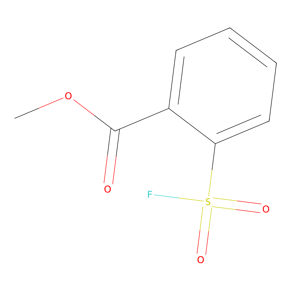Methyl 2-(fluorosulfonyl)benzoate molecular structure, CAS 137654-46-7