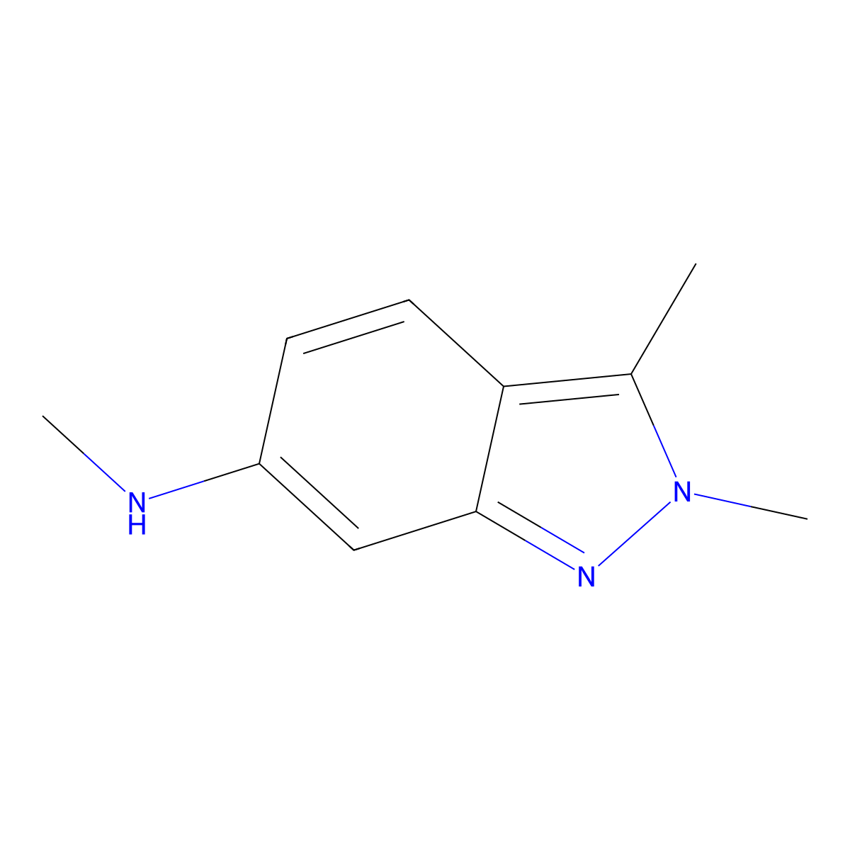 N,2,3-trimethyl-2H-indazol-6-amine molecular structure, CAS 1376676-65-1