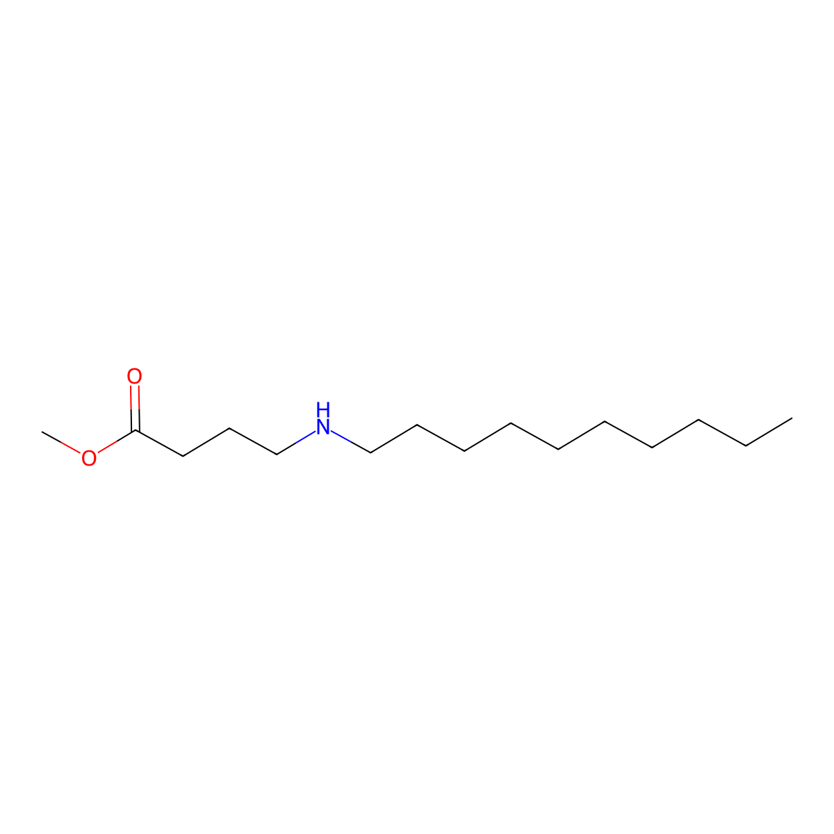 Methyl 4-(decylamino)butanoate molecular structure, CAS 1376752-64-5