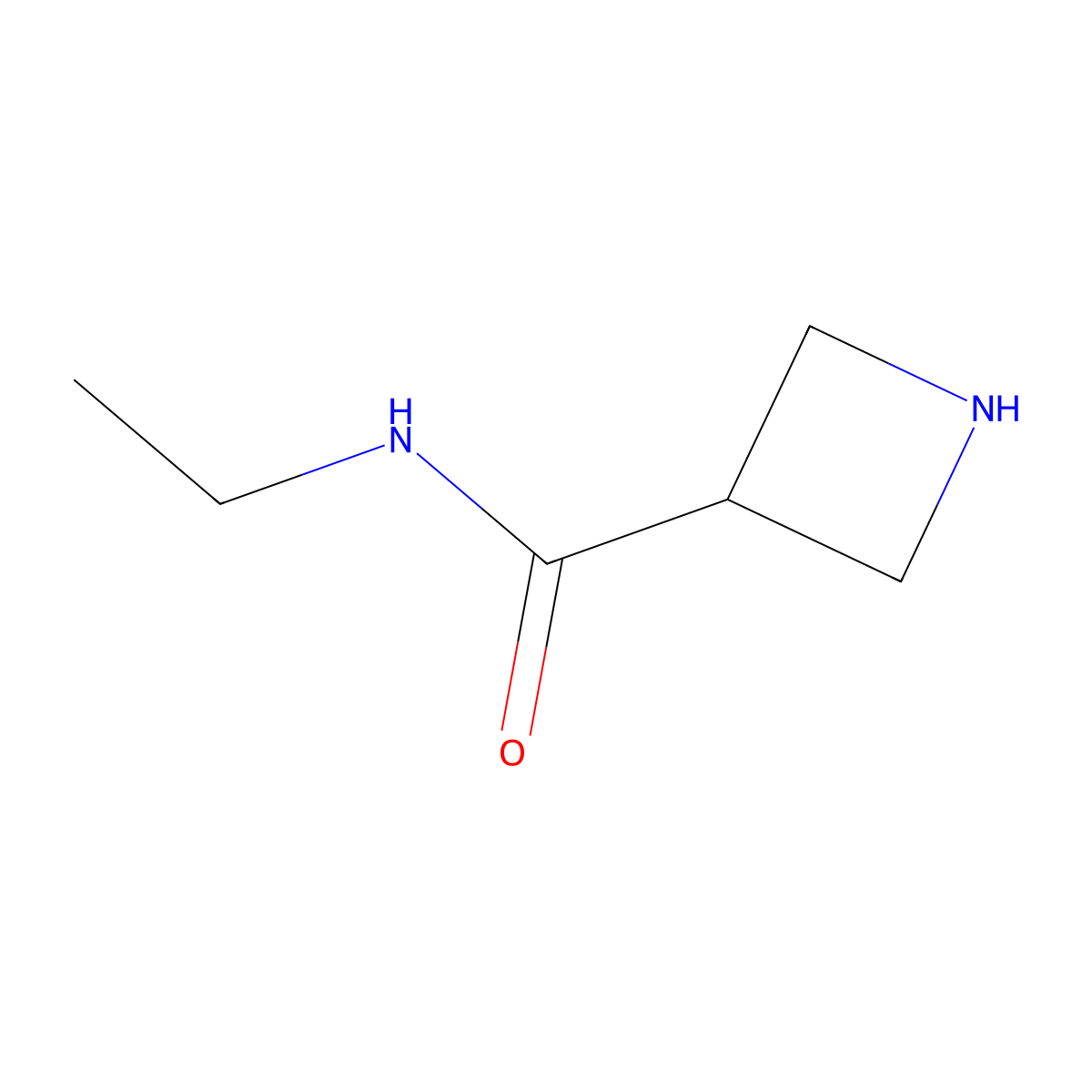 N-ethylazetidine-3-carboxamide molecular structure, CAS 1376752-78-1