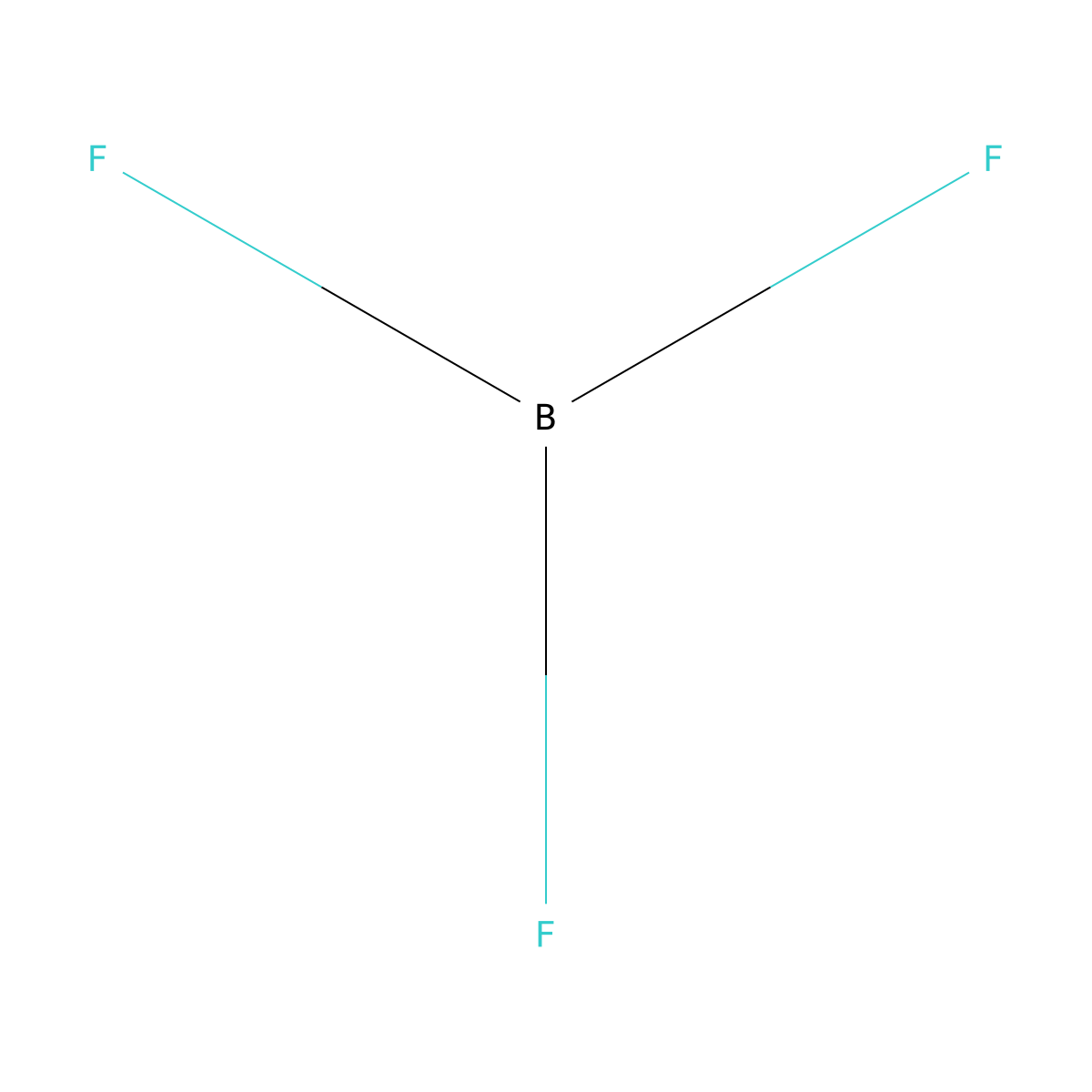 Boron trifluoride molecular structure, CAS 13768-60-0