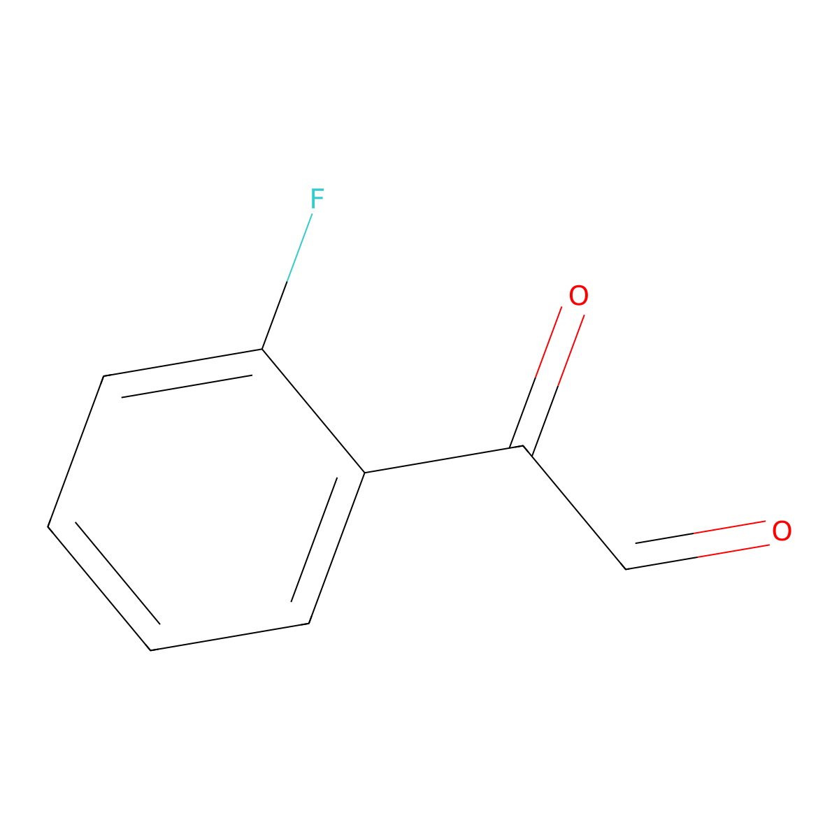 2-(2-Fluorophenyl)-2-oxoacetaldehyde molecular structure, CAS 137684-19-6