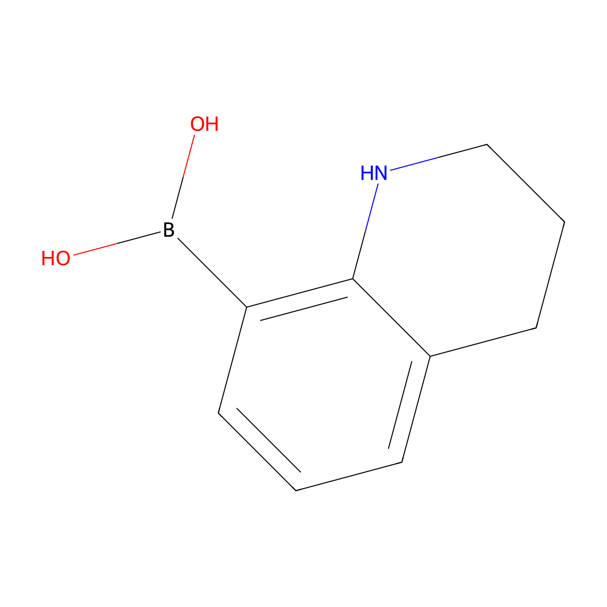 (1,2,3,4-Tetrahydroquinolin-8-yl)boronic acid molecular structure, CAS 1376980-20-9