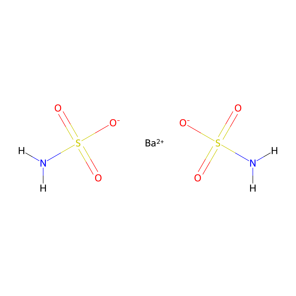 Sulfamic acid, barium salt (2:1) molecular structure, CAS 13770-86-0