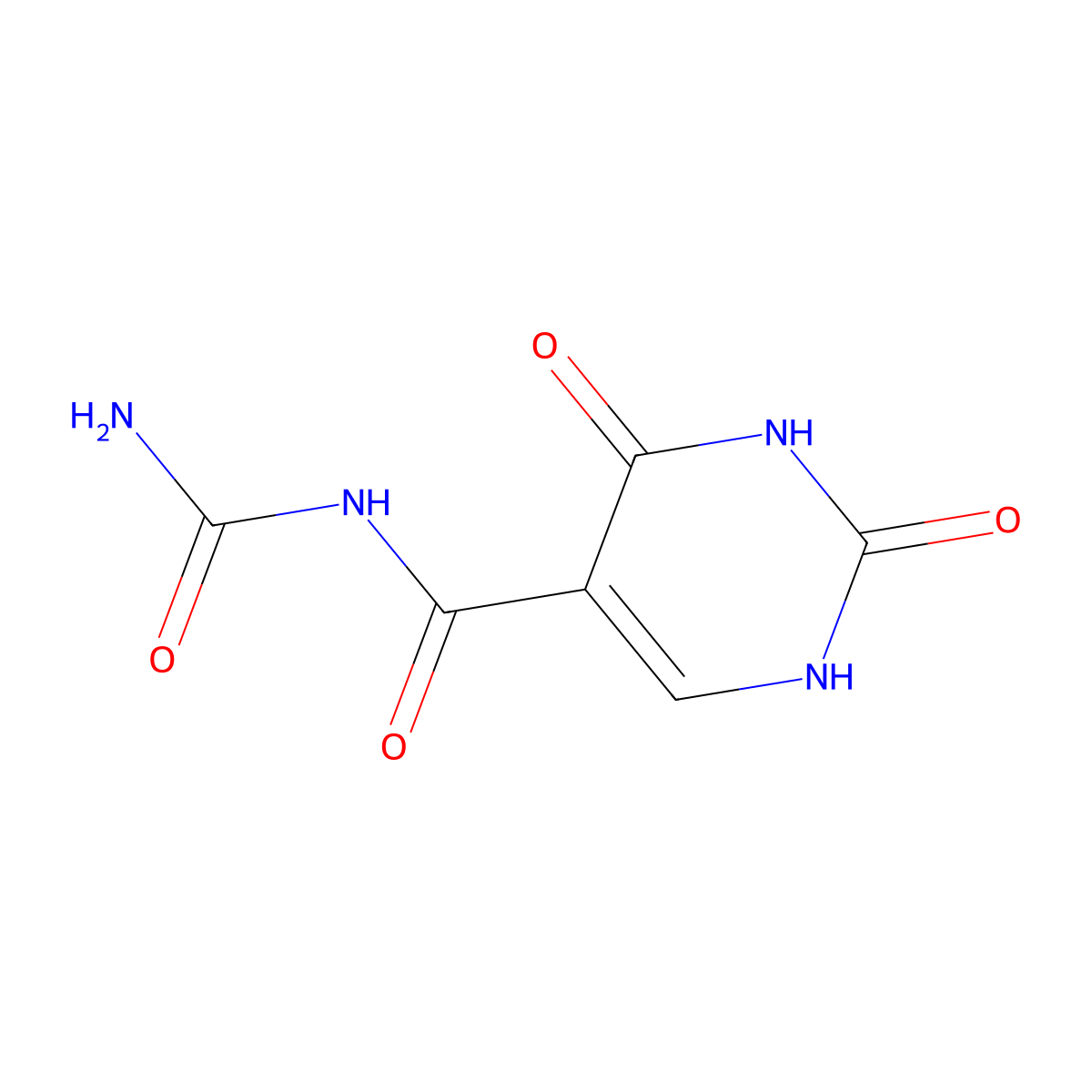 N-[(2,4-dioxo-1,2,3,4-tetrahydropyrimidin-5-yl)carbonyl]urea molecular structure, CAS 137709-86-5