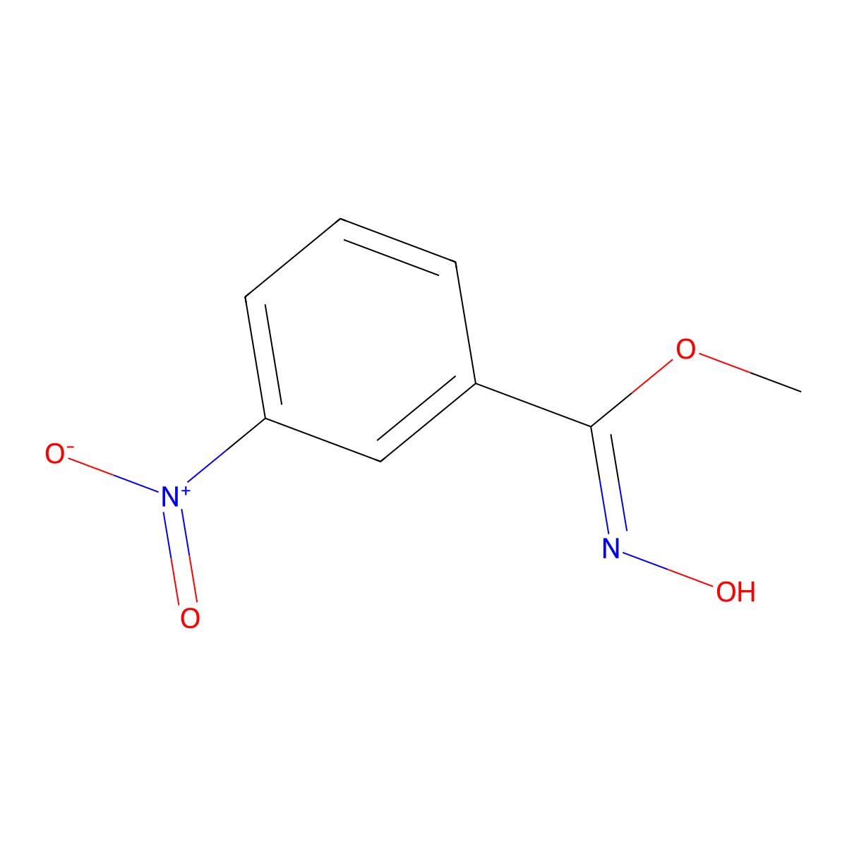 Benzenecarboximidic acid, N-hydroxy-3-nitro-, methyl ester molecular structure, CAS 137711-45-6