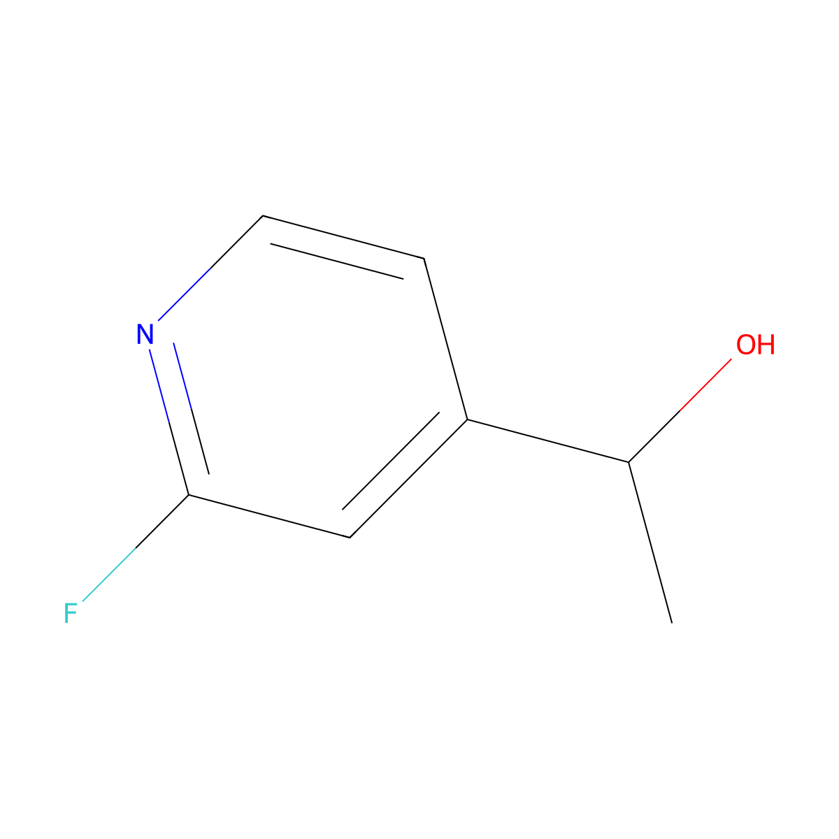 1-(2-Fluoropyridin-4-yl)ethanol molecular structure, CAS 137718-85-5