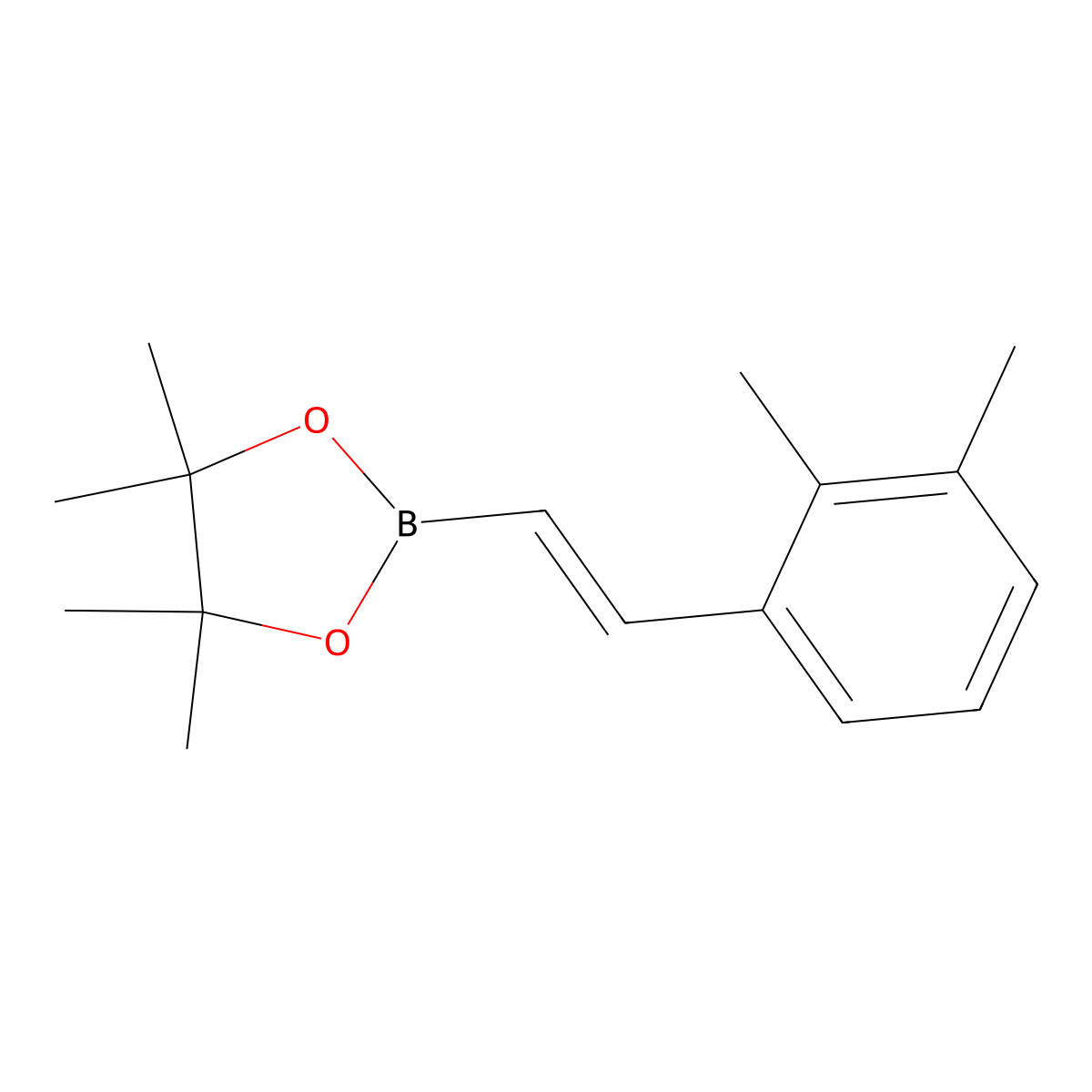 2-[2-(2,3-Dimethylphenyl)ethenyl]-4,4,5,5-tetramethyl-1,3,2-dioxaborolane molecular structure, CAS 1377197-11-9