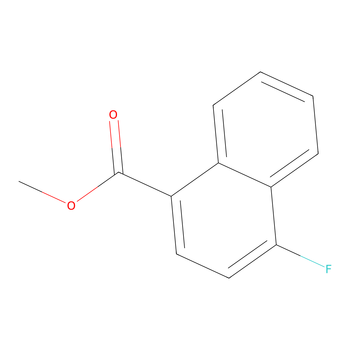 Methyl 4-fluoro-1-naphthoate molecular structure, CAS 13772-56-0