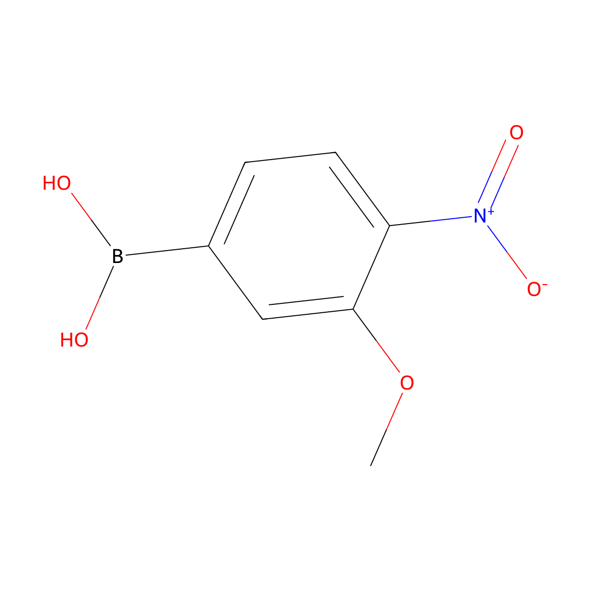 3-Methoxy-4-nitrophenylboronic acid molecular structure, CAS 1377248-58-2
