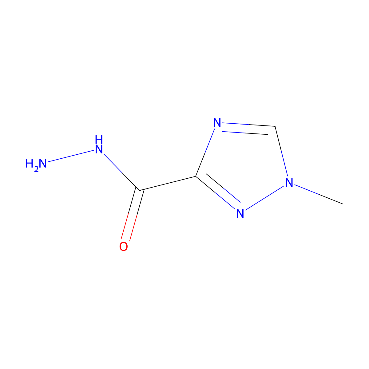 1-Methyl-1H-1,2,4-triazole-3-carbohydrazide molecular structure, CAS 1377248-62-8