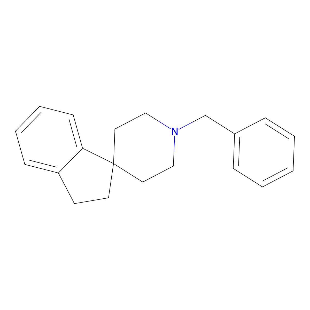1'-(Phenylmethyl)spiro[1,2-dihydroindene-3,4'-piperidine] molecular structure, CAS 137730-52-0