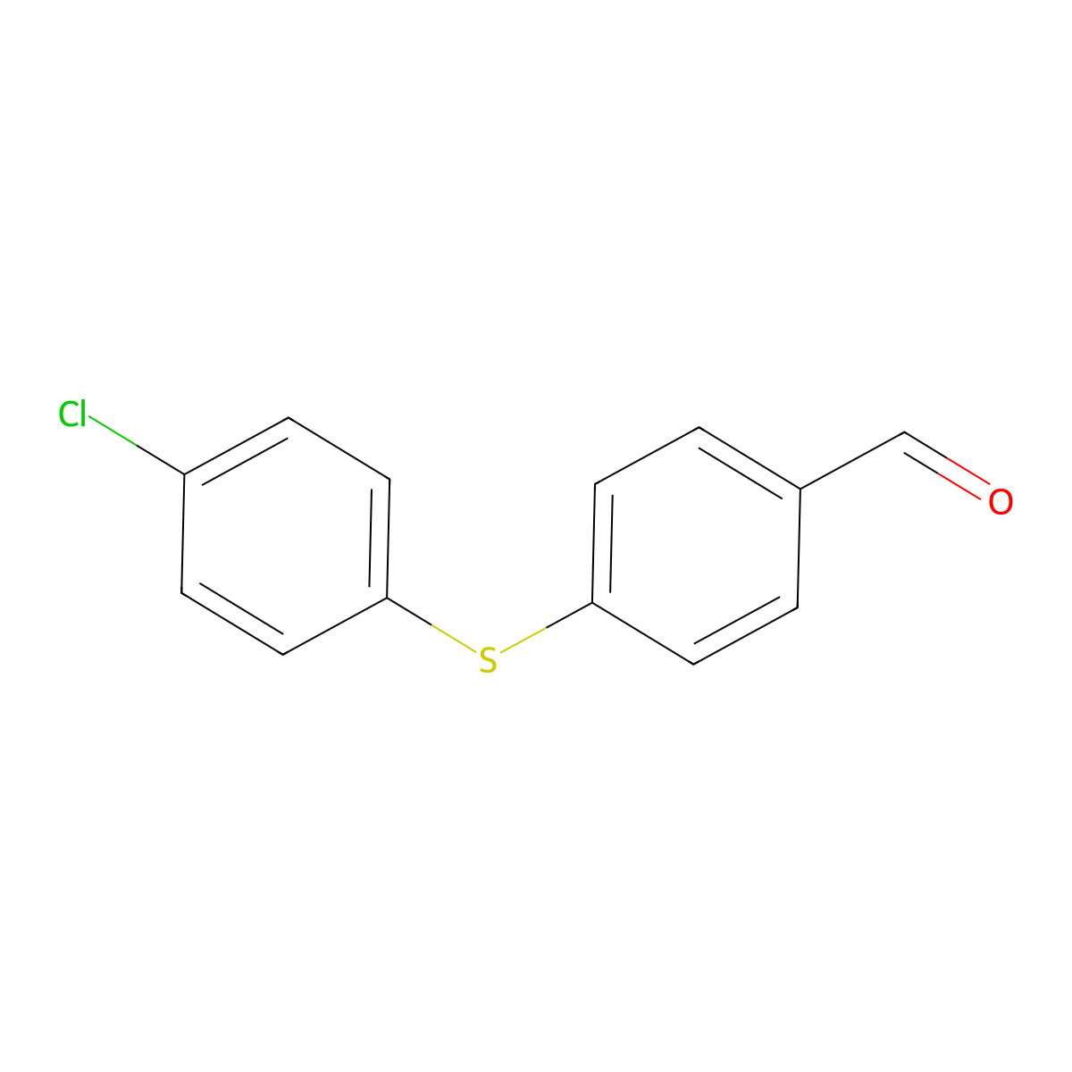 4-[(4-Chlorophenyl)sulfanyl]benzaldehyde molecular structure, CAS 137736-07-3