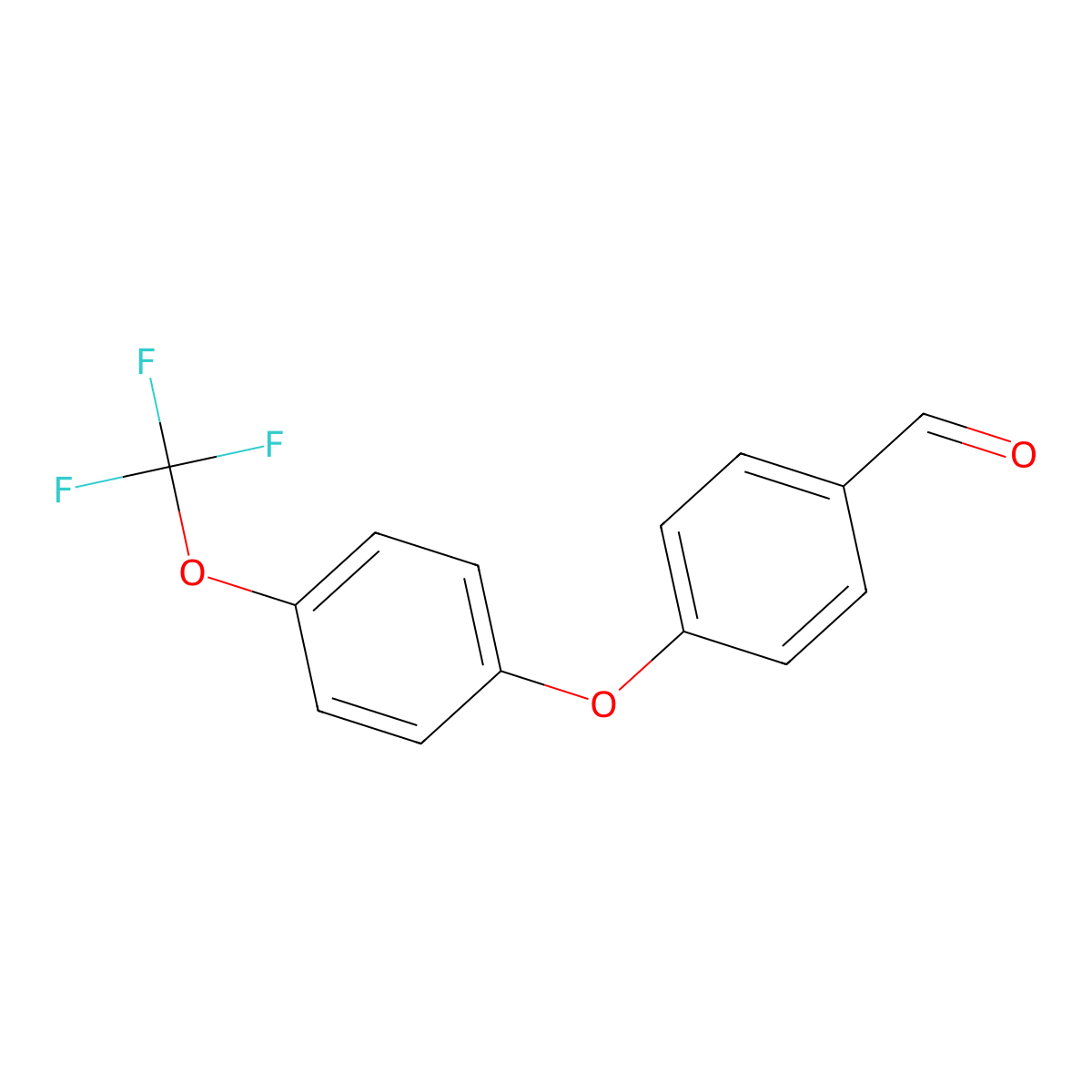 4-(4-(Trifluoromethoxy)phenoxy)benzaldehyde molecular structure, CAS 137736-08-4