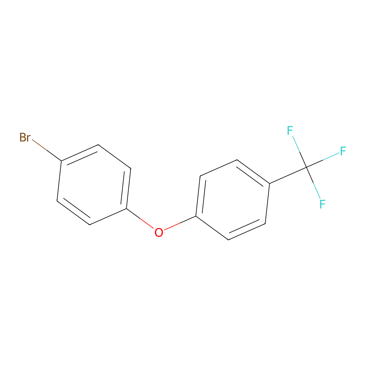 1-Bromo-4-(4-(trifluoromethyl)phenoxy)benzene molecular structure, CAS 137736-26-6