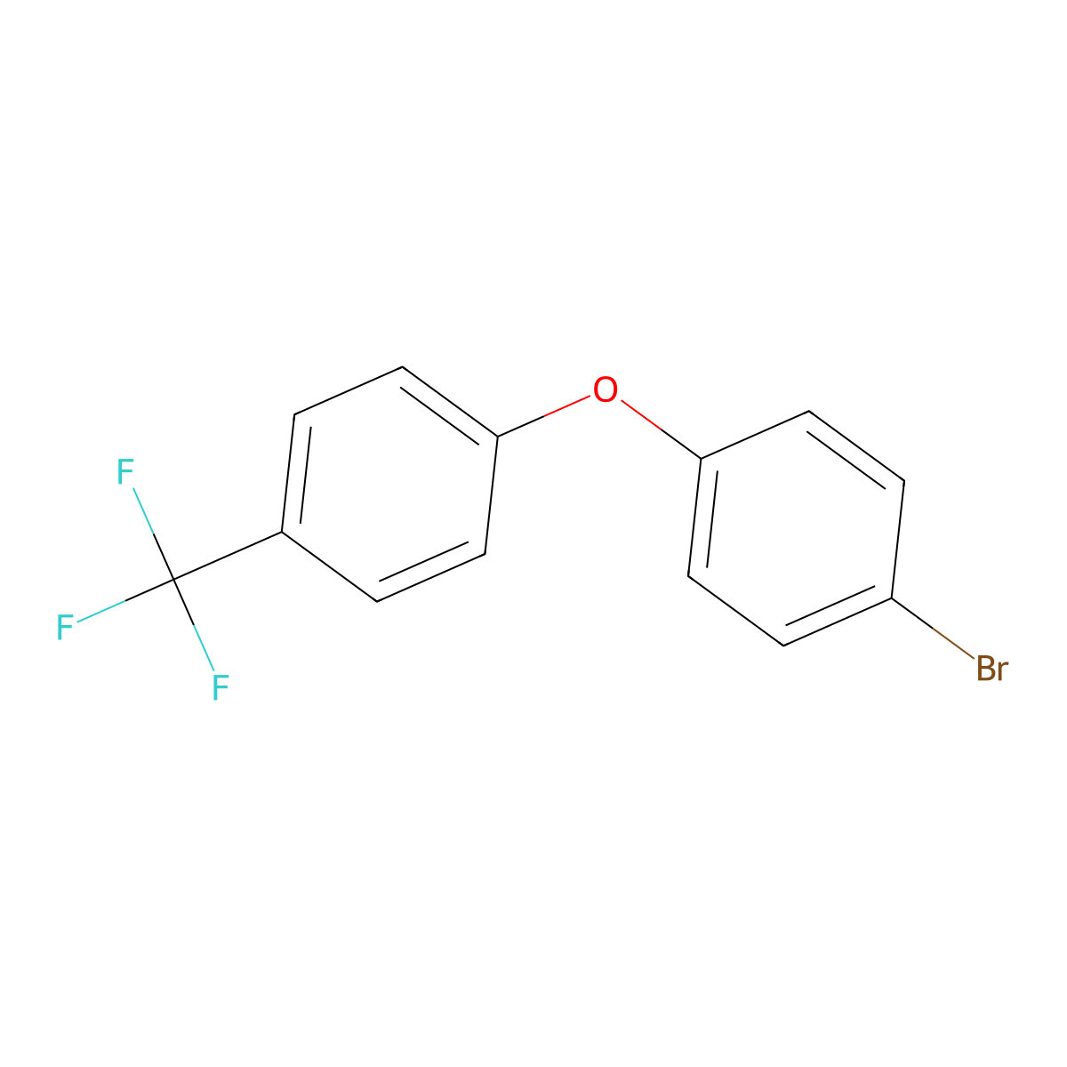1-Bromo-4-(4-(trifluoromethyl)phenoxy)benzene molecular structure, CAS 137736-26-6