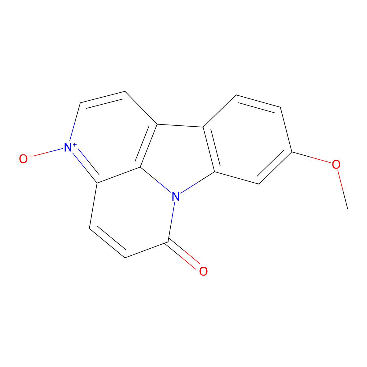 9-Methoxycanthin-6-one-N-oxide molecular structure, CAS 137739-74-3