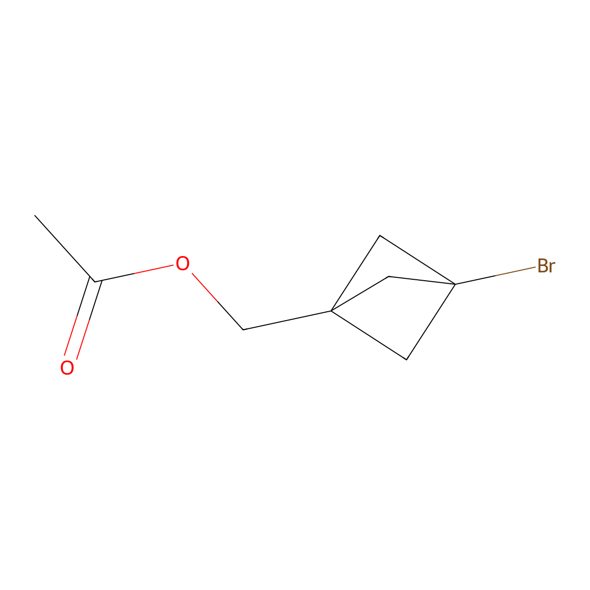 {3-Bromobicyclo[1.1.1]pentan-1-yl}methyl acetate molecular structure, CAS 137741-17-4
