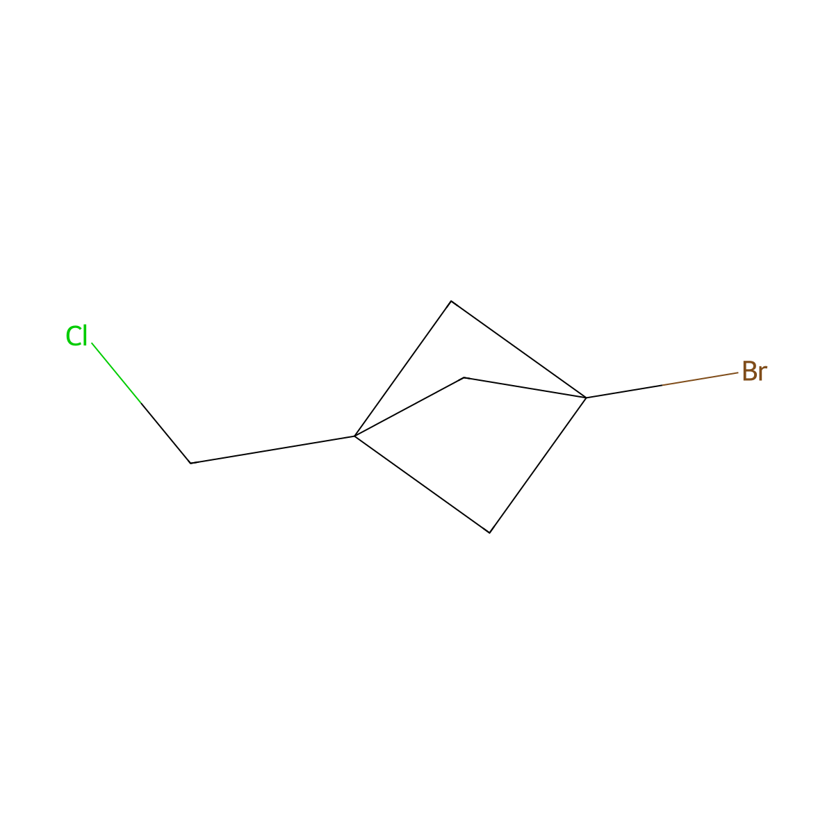 1-Bromo-3-(chloromethyl)bicyclo[1.1.1]pentane molecular structure, CAS 137741-18-5