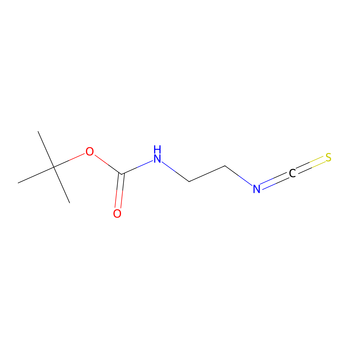 N-Boc-2-isothiocyanatoethylamine molecular structure, CAS 137743-46-5
