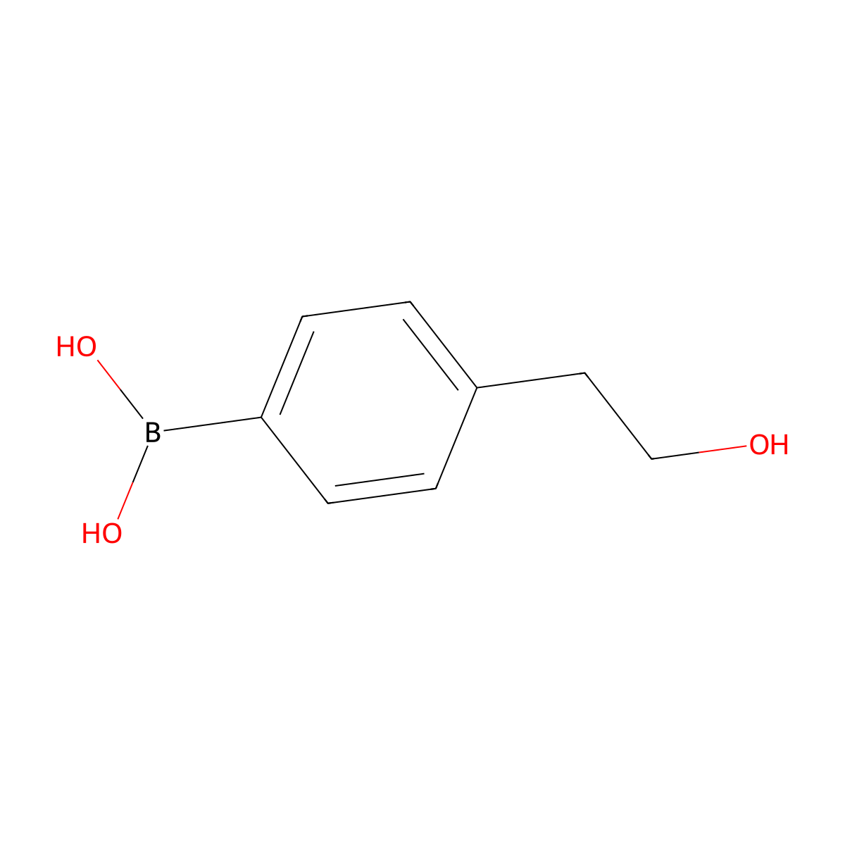 4-(2-Hydroxyethyl)phenylboronic acid molecular structure, CAS 137756-89-9