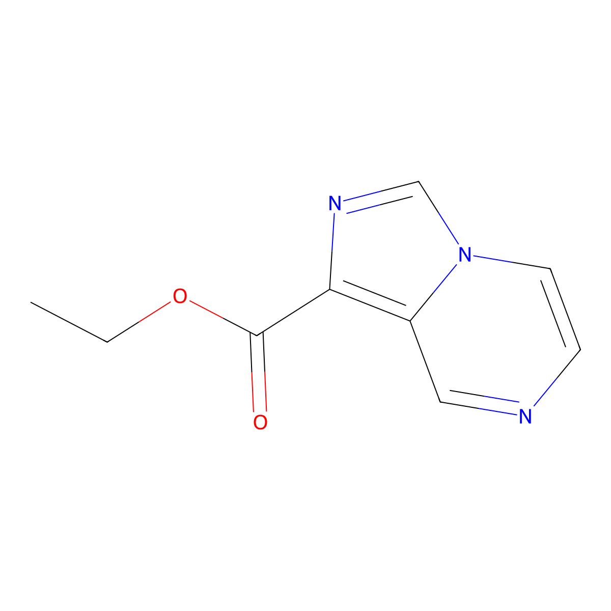 Ethyl imidazo[1,5-a]pyrazine-1-carboxylate molecular structure, CAS 1377584-27-4