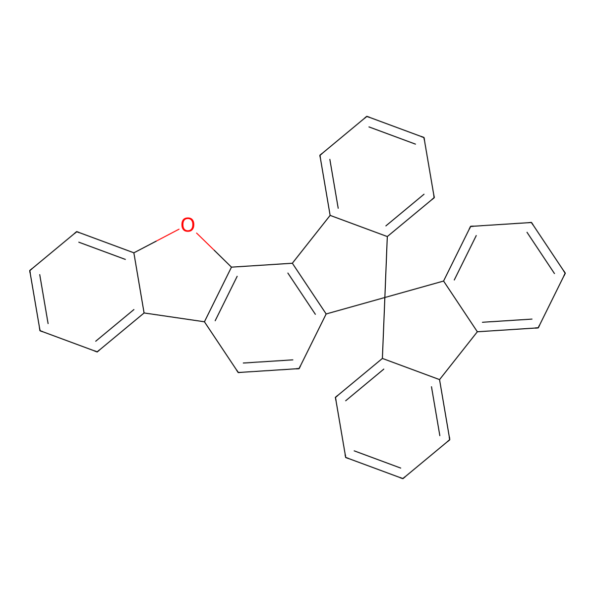 Spiro[fluorene-9,7'-fluoreno[4,3-b]benzofuran] molecular structure, CAS 1377655-97-4