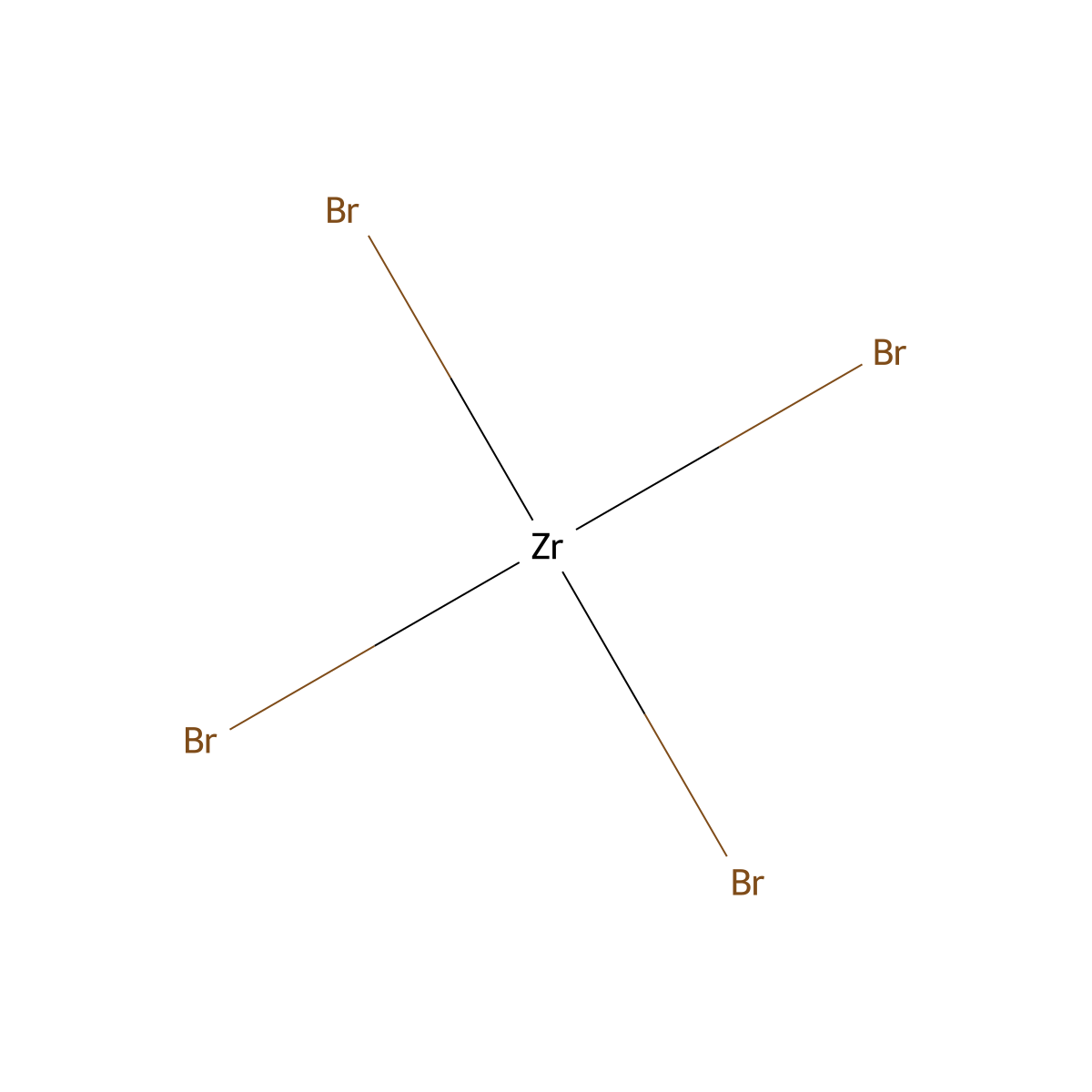 Zirconium bromide (ZrBr4), (T-4)- molecular structure, CAS 13777-25-8