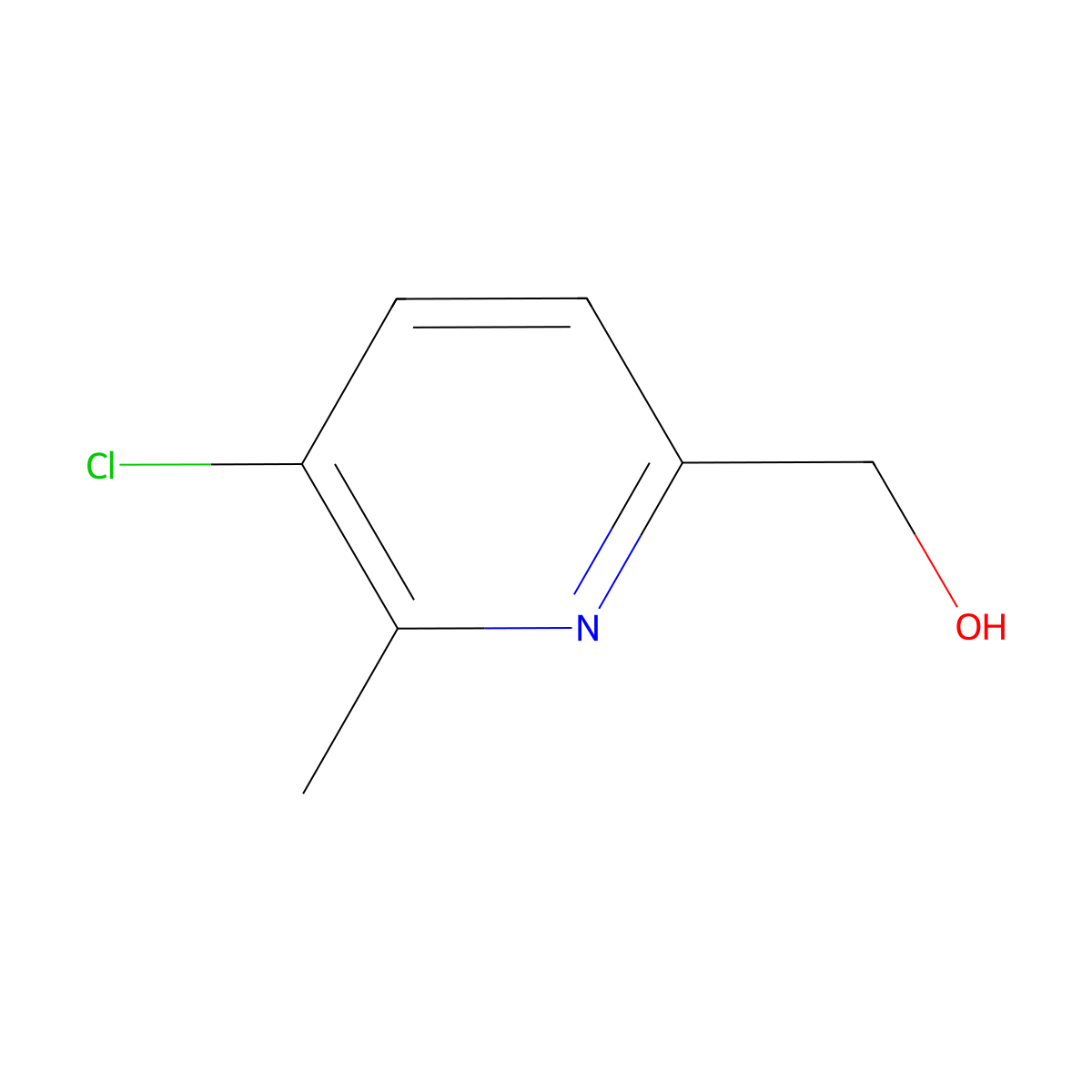 (5-Chloro-6-methylpyridin-2-yl)methanol molecular structure, CAS 137778-09-7