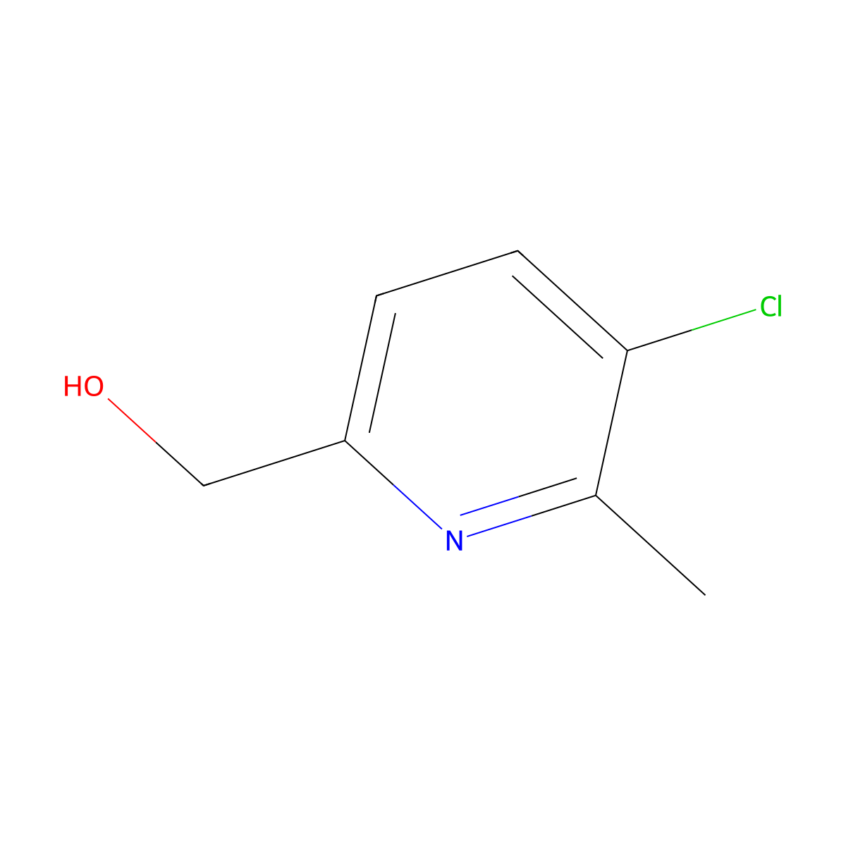 (5-Chloro-6-methylpyridin-2-yl)methanol molecular structure, CAS 137778-09-7