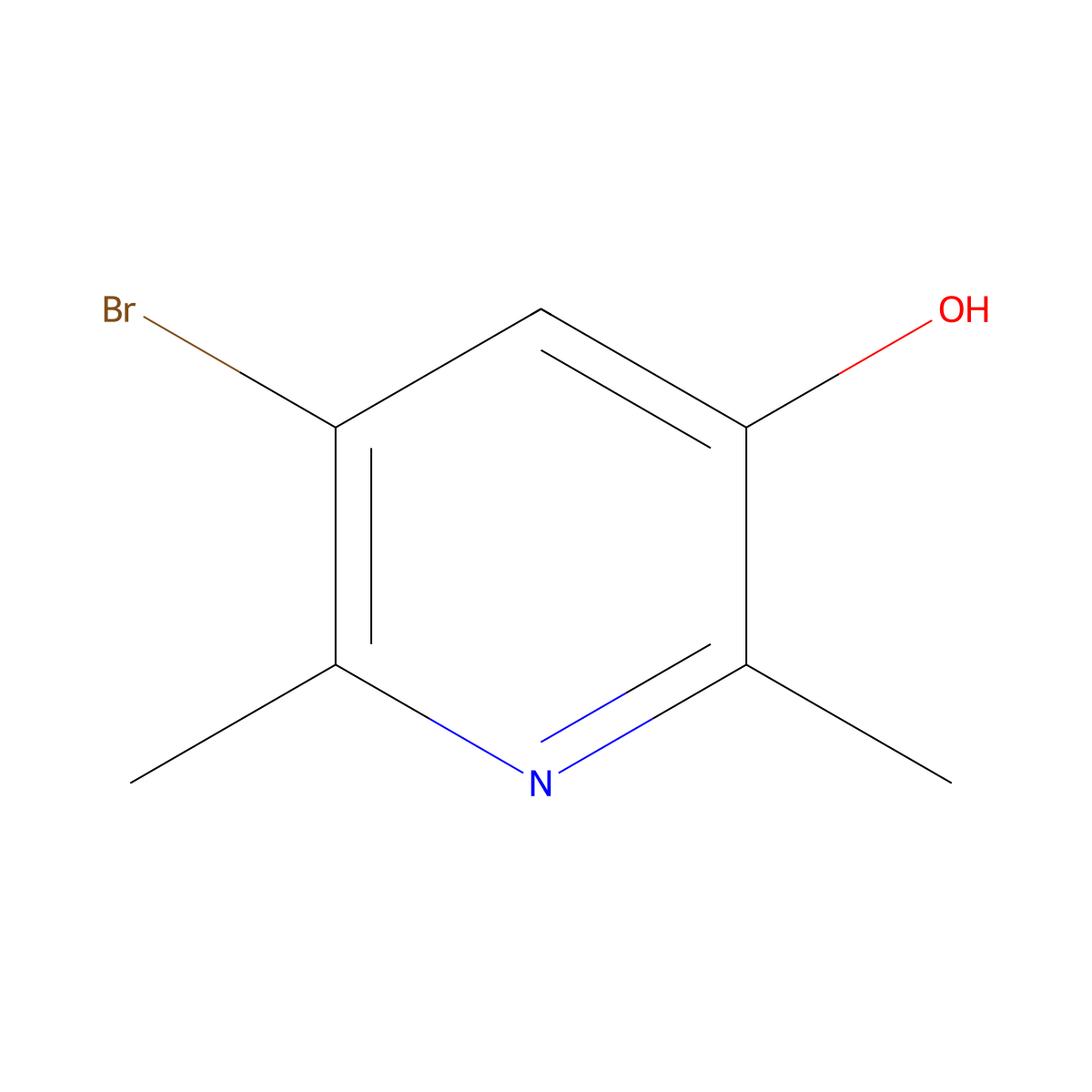 5-Bromo-2,6-dimethylpyridin-3-ol molecular structure, CAS 137778-12-2