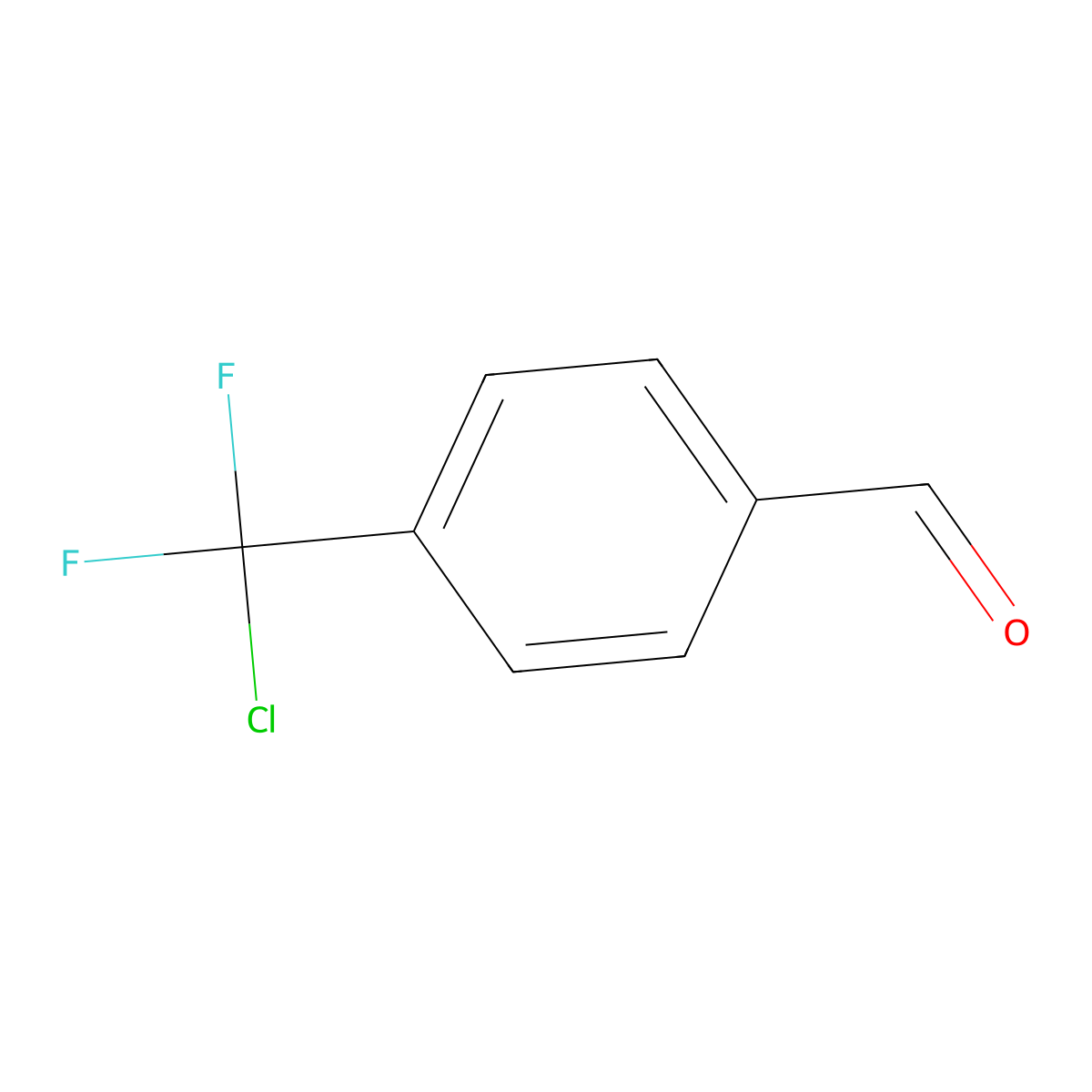 4-(Chlorodifluoromethyl)benzaldehyde molecular structure, CAS 137780-58-6