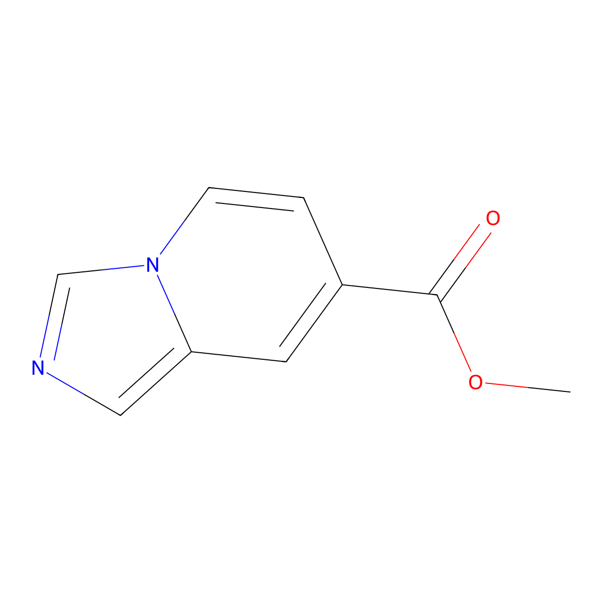 Methyl imidazo[1,5-a]pyridine-7-carboxylate molecular structure, CAS 1377829-50-9