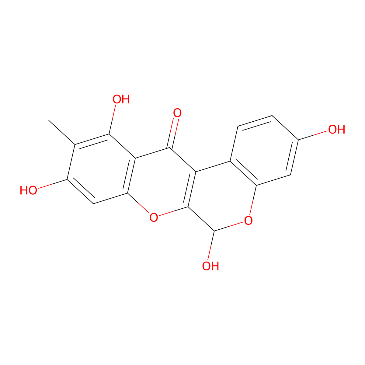 Boeravinone E molecular structure, CAS 137787-00-9
