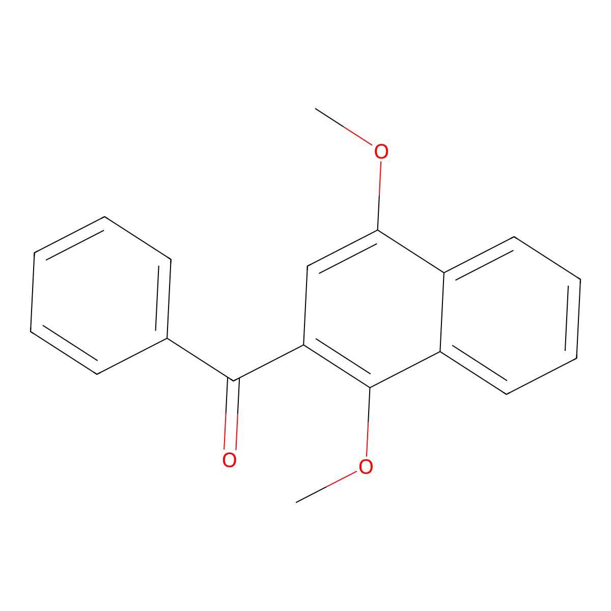 Methanone, (1,4-dimethoxy-2-naphthalenyl)phenyl- molecular structure, CAS 137789-68-5