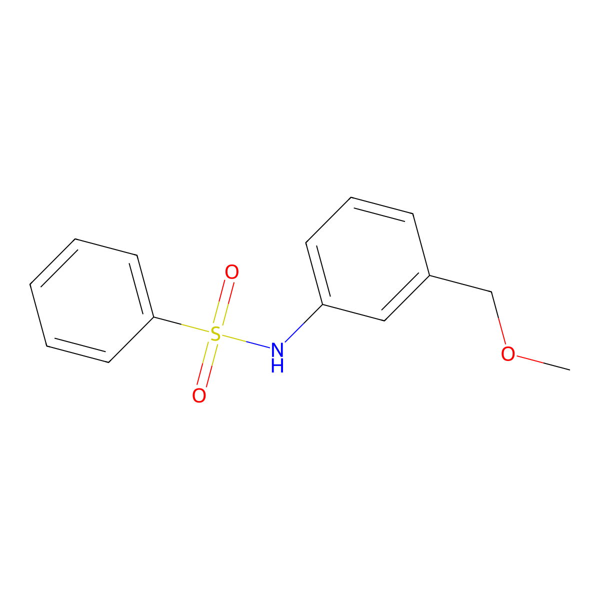 N-[3-(methoxymethyl)phenyl]benzenesulfonamide molecular structure, CAS 1377924-95-2